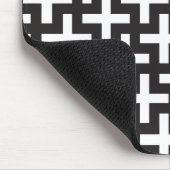 Zwart-wit geometrisch muismat (Hoek)