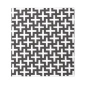 Zwart-wit geometrisch notitieblok (Voorkant)