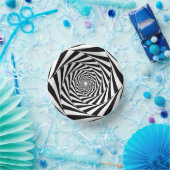 Zwart-wit geometrisch papier kommen (Feest)