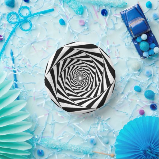 Zwart-wit geometrisch papier kommen (Feest)