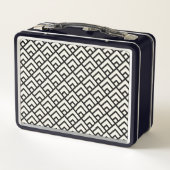 Zwart-wit geometrisch patroon (Achterkant)