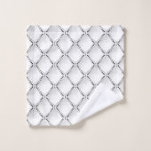 Zwart-wit geometrisch patroon. bad handdoek (Wasdoekje)