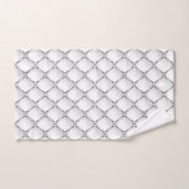 Zwart-wit geometrisch patroon. bad handdoek (Handdoek)
