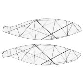 Zwart-wit geometrisch patroon basketbal (Panelen)