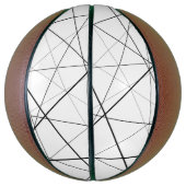 Zwart-wit geometrisch patroon basketbal (Verticaal)