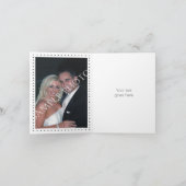 Zwart, wit geometrisch patroon bruiloft Bedankt (Binnen)