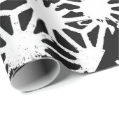 Zwart-wit geometrisch patroon cadeaupapier (Rol Hoek)