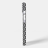 Zwart-wit geometrisch patroon Case-Mate iPhone case (Achterkant / Links)