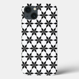 Zwart-wit geometrisch patroon Case-Mate iPhone case