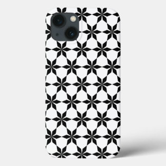 Zwart-wit geometrisch patroon Case-Mate iPhone case
