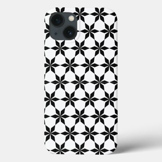 Zwart-wit geometrisch patroon Case-Mate iPhone case (Achterkant)