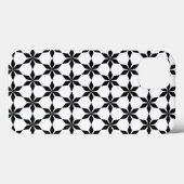 Zwart-wit geometrisch patroon Case-Mate iPhone case (Achterkant (horizontaal))