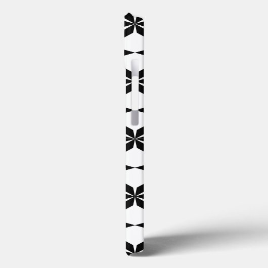 Zwart-wit geometrisch patroon Case-Mate iPhone case (Achterkant / Links)