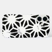Zwart-wit geometrisch patroon Case-Mate iPhone case (Achterkant (horizontaal))