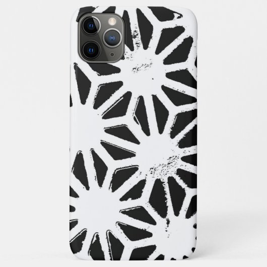 Zwart-wit geometrisch patroon Case-Mate iPhone case (Achterkant)