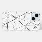 Zwart-wit geometrisch patroon Case-Mate iPhone case (Achterkant (horizontaal))