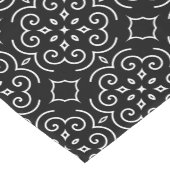 Zwart-wit geometrisch patroon Dekbedovertrek Hoesj Korte Tafelloper (Hoek)