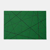 Zwart-wit geometrisch patroon deurmat (Voorkant)