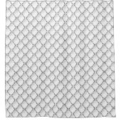Zwart-wit geometrisch patroon. douchegordijn (Voorkant)