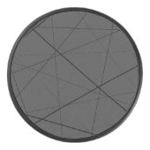 Zwart-wit geometrisch patroon hockey puck (Voorkant)