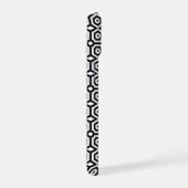 Zwart-wit geometrisch patroon iPhone 15 case (Rechterkant)