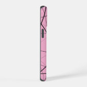 Zwart-wit geometrisch patroon iPhone 15 case (Rechterkant)