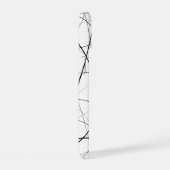 Zwart-wit geometrisch patroon iPhone 15 case (Rechterkant)
