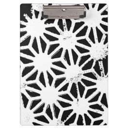 Zwart-wit geometrisch patroon klembord