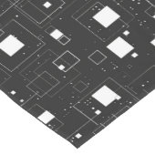 Zwart-wit geometrisch patroon korte tafelloper (Hoek)