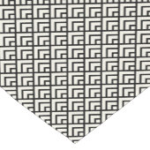 Zwart-wit geometrisch patroon korte tafelloper (Hoek)