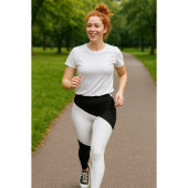 Zwart-wit geometrisch patroon leggings