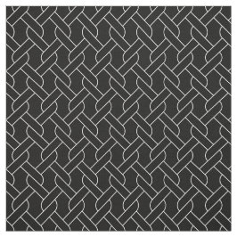 zwart-wit geometrisch patroon moderne afdruk stof