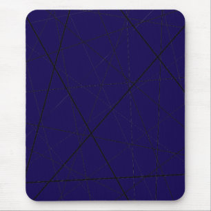 Zwart-wit geometrisch patroon muismat