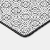 Zwart-wit geometrisch patroon Photo Desk Mat (Hoek)