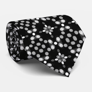 Zwart-wit geometrisch patroon professioneel stropdas