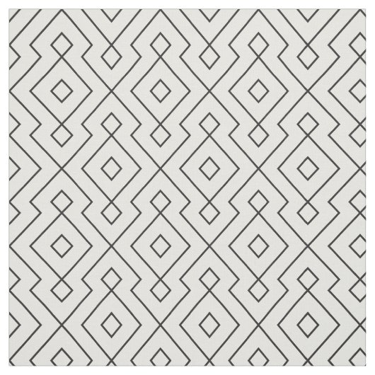 zwart-wit geometrisch patroon stof (Swatch)
