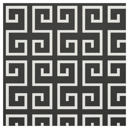 Zwart-wit geometrisch patroon stof (Swatch)