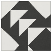 Zwart-wit geometrisch patroon stof (Close Up)