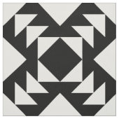 Zwart-wit geometrisch patroon stof (Swatch)