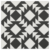 Zwart-wit geometrisch patroon stof (Close Up)