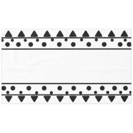 Zwart wit geometrisch patroon tafelkleed