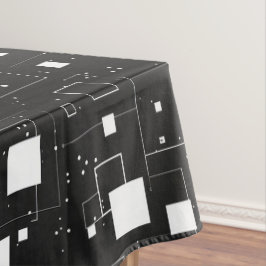Zwart-wit geometrisch patroon tafelkleed