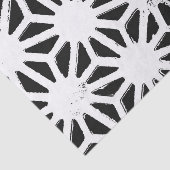 Zwart-wit geometrisch patroon tissuepapier (Detail)