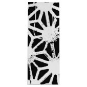 Zwart-wit geometrisch patroon wijn cadeautas (Voorkant)