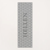 Zwart-wit geometrisch patroon yogamat (Voorkant)