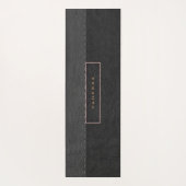 Zwart-wit geometrisch patroon yogamat (Achterkant)