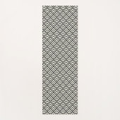 Zwart-wit geometrisch patroon yogamat (Voorkant)