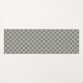 Zwart-wit geometrisch patroon yogamat (Voorkant (horizontaal))