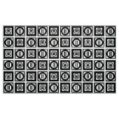 Zwart-wit geometrisch profiel Patroonverbinding Stof (Fat Quarter)