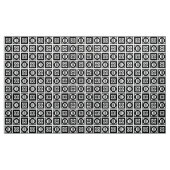 Zwart-wit geometrisch profiel Patroonverbinding Stof (Yard (91,4 cm))